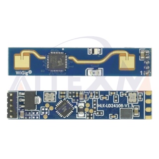 Hlk-ld2410 HLK-LD2410B 24G FMCW 24GHz โมดูลเซนเซอร์ตรวจจับการเคลื่อนไหวคลื่น 5V