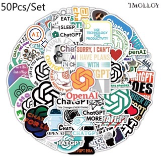 [T] 50Pcs/Set Chat GPT Stickers Waterproof Stickers Decal for Toyschat GPT