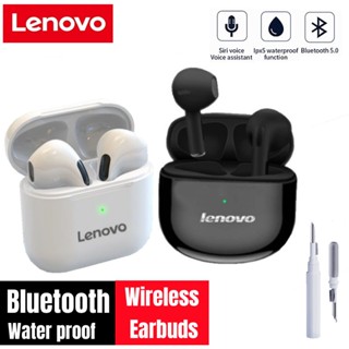 Lenovo TWS หูฟังไร้สาย บลูทูธ หูฟังกีฬา ชุดหูฟังควบคุมแบบสัมผัส HD สเตอริโอ พร้อมไมโครโฟน