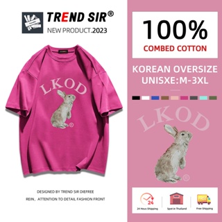 ⚡พร้อมส่ง⚡️เสื้อยืด oversize cotton 100 เสื้อยืดคอกลม ทรงหลวม เสื้อยืดแขนสั้นทรงหลวมสไตล์เกาหลี มี9สี M-3XL