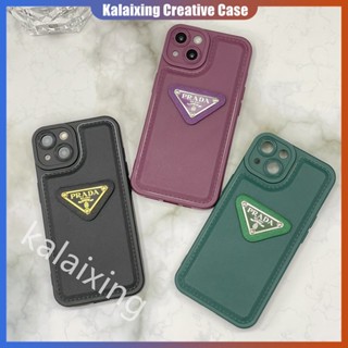 เคสโทรศัพท์มือถือ แบบนิ่ม ลาย Prada สีแดง สําหรับ iPhone 14 Pro Max 13 12 11 ProMax Xs Max Xr X Xs