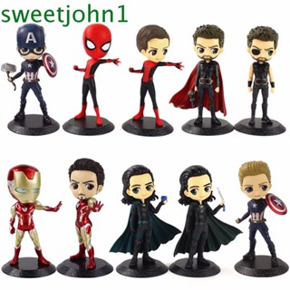 Sweetjohn โมเดลฟิกเกอร์ Pvc Avengers Movie สําหรับตกแต่งรถยนต์