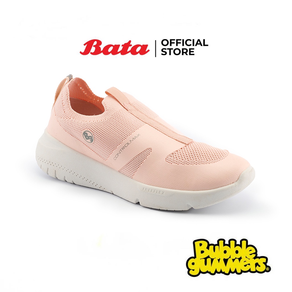 Bata บาจา Bubblegummer รองเท้าผ้าใบแบบสวม สนีคเกอร์ สำหรับเด็กผู้หญิง สีชมพู รหัส 3415950