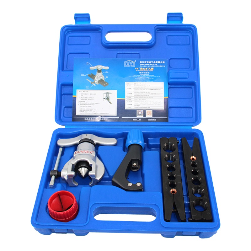 เครื่องมือช่างแอร์ ชุดบานแฟร์ DSZH DUNNEX CT-808 ออโต้ฟรี ชุดบานแป๊ป พร้อมคัตเตอร์ รีมเมอร์ กล่องฟ้า รุ่นCT 808 ราคา ถูกที่สุด ดีลบีเคเค แกลเลอรีภาพที่ 9