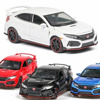 โมเดลรถยนต์ Civic Honda 10th Type R 1:32 Diecast ของเล่นสําหรับเด็ก