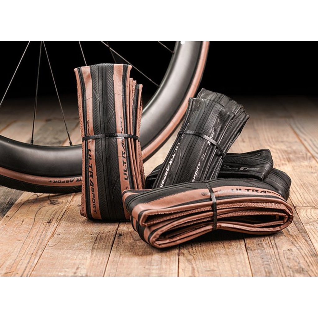 ยางจักรยาน continental ultrasport 3 ขอบพับ  700×25C / 700×28C แบบไม่มีกล่อง ล็อตผลิตล่าสุด ปี 2024