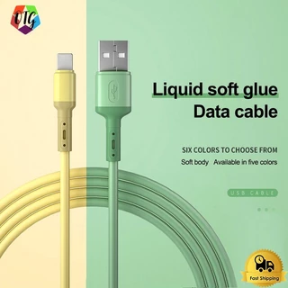 ซิลิโคนสี สายชาร์จข้อมูลสำหรับ USB C Micro USB Type C 1/1.5/2M สายเคเบิลข้อมูลสำหรับสาย USB โทรศัพท์มือถือ