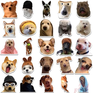 ❉ Funny Dogs Emoji Series 01 Stickers ❉ 50Pcs/Set DIY Fashion Waterproof Doodle Decals Stickers