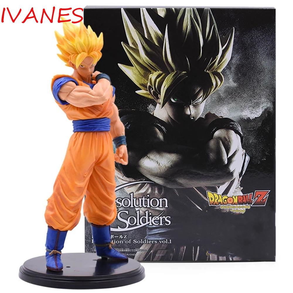 Ivanes โมเดลฟิกเกอร์ Dragon Ball Z Pvc Super Saiyan ขนาด 23 ซม. ของสะสมของสะสมของสะสม