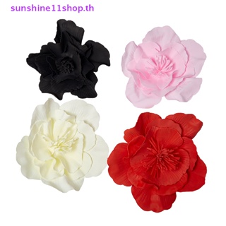 Sunshop ที่คาดผม ลายดอกไม้ ขนาดใหญ่ แฮนด์เมด สําหรับเจ้าสาว