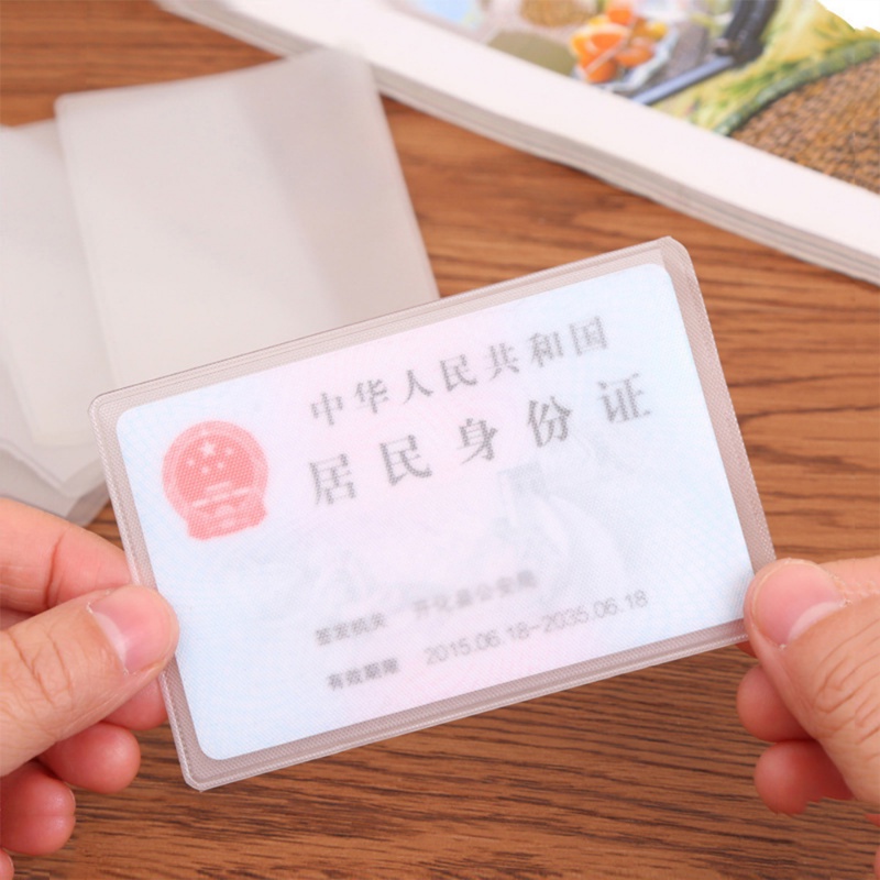 10 ชิ้น กันน้ํา PVC ใส ที่ใส่บัตรประชาชน / เคสใส่บัตร พลาสติก ป้องกัน ปลอกการ์ดแม่เหล็ก ราคา ถูกที่สุด ดีลบีเคเค แกลเลอรีภาพที่ 5