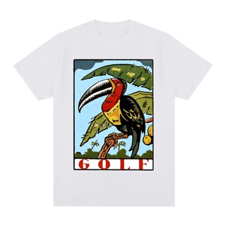 [S-5XL]เสื้อยืดผ้าฝ้าย 100% พิมพ์ลายดอกไม้ Golf Wang toucan Tyler The Creator rapper สไตล์ฮิปฮอป สําหรับผู้ชาย และผู้หญิ