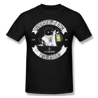 ใหม่ เสื้อยืดผ้าฝ้าย 100% พิมพ์ลาย University Of Nym TONBERRIES FFXIV Final Fantasy แฟชั่นคู่รัก สําหรับผู้ชายS-5XL