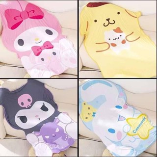 ผ้าห่มตัวการ์ตูน Sanrio Character แบบไดคัทมาใหม่ งานน่ารัก สีสันสวย ขนาดประมาณ 150×90 cm