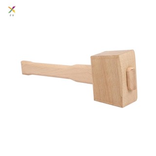 250mm Beech Solid Carpenter Wood Wooden Mallet Hammer Handle Woodworking Tool thou