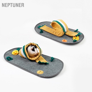 NEPTUNER Guinea Pig Foraging Mat เสื่อให้อาหารสัตว์เล็กแบบโต้ตอบช้าสำหรับกระต่าย Chinchilla