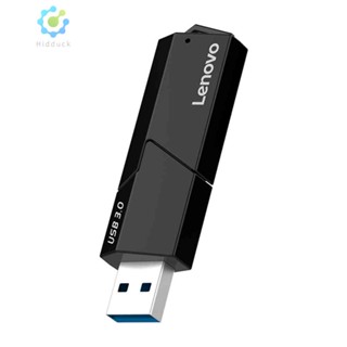 2 in 1 อะแดปเตอร์การ์ดรีดเดอร์ความจํา Lenovo D204 5Gbps USB 3.0 SD TF แบบพกพา [Hidduck.th]