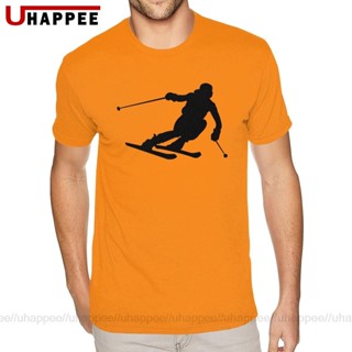 ใหม่ เสื้อยืดคอกลม แขนสั้น ผ้าฝ้าย 100% พิมพ์ลาย Love Ski Player สําหรับผู้ชายS-5XL