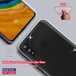 สําหรับ Huawei Y9 2019 JKM-LX1 LX2 LX3 ไม่เหลือง กันกระแทก เคสโทรศัพท์ ยางนิ่ม คริสตัลใส บาง ป้องกัน เคสเยลลี่