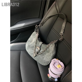  Libra312 กระเป๋าถือสตรี PU ความจุขนาดใหญ่กระเป๋าสะพายสตรีวินเทจพร้อมโซ่สำหรับงานปาร์ตี้ประจำวัน