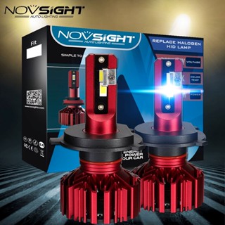 Novsight N11S ไฟหน้ารถยนต์ ไฟหน้า หลอดไฟ LED 2ชิ้น H4/H11/ 9005/9006 6000K 10000LM IP68 แสงสีขาว หลอดไฟหน้า