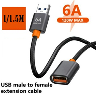 สายเคเบิลต่อขยาย USB 3.0 6A ความเร็วสูง สําหรับเครื่องพิมพ์กล้อง PC TV