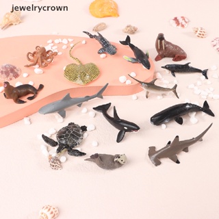 [Jewelrycrown] โมเดลฟิกเกอร์สัตว์ทะเลจําลอง ของเล่นเสริมการเรียนรู้เด็ก [th]