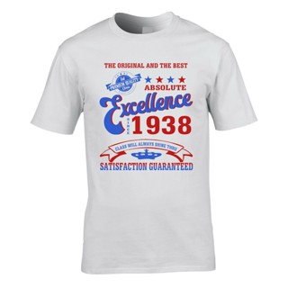 [S-5XL] ลดราคา เสื้อยืดลําลอง แขนสั้น พิมพ์ลาย 81St Birthday Gift For Any Year 60Th 1938 Gift 21St 80Th 50Th สําหรับผู้ช