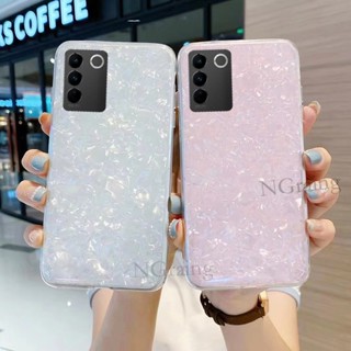 ใหม่ เคสโทรศัพท์มือถือ ลายเปลือกหอย สวยงาม แวววาว สําหรับ Vivo V27 V27 Pro V27E 2023