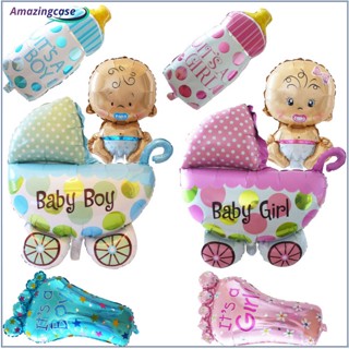 Amaz ลูกโป่งฟอยล์ Its A Boy Girl 1st สําหรับตกแต่งปาร์ตี้วันเกิด 1 ชิ้น