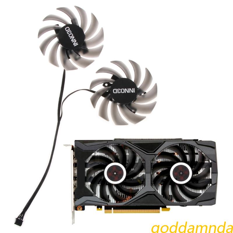 Godd VGA พัดลมระบายความร้อนการ์ดจอ 4Pin 12V สําหรับ INNO3D RTX2060S GTX1660