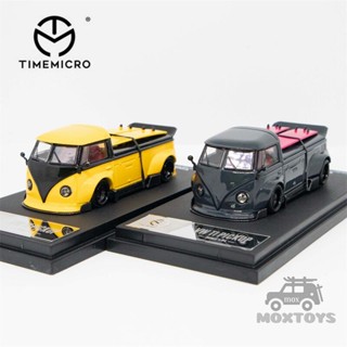 Time MICRO โมเดลรถตู้ รถปิ๊กอัพ สีเทา สีเหลือง 1:64 T1