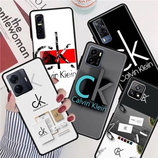 เคสโทรศัพท์ซิลิโคน TPU กันกระแทก ลายโลโก้ CK สําหรับ Vivo Y51 Y33 Y72 Y52 Y75 Y55 5G Y76 Y76S