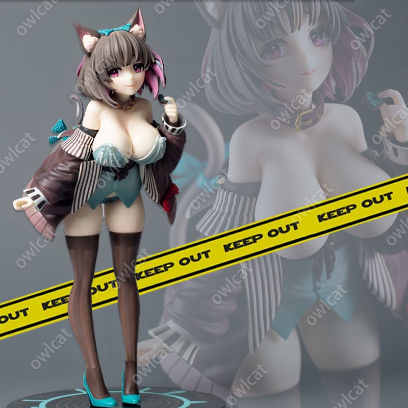 โมเดล Illustration Mauve (Native Rocket Boy Ver.) 26cm Size 1/6 Chocolate Cat Girl 3D Soft Body Illustrator Yamanta_15 Catgirl Figure Packed in Box Model แบบนิ่ม