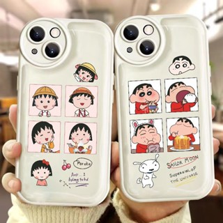 เคสป้องกันโทรศัพท์มือถือ แบบนิ่ม ลายการ์ตูนมารูโกะ สําหรับ Apple 11promax 8plus xsmax 12pro 14 12 11 13promax XR 6 7 8