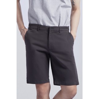 LTD กางเกงชิโน่ขาสั้น ผู้ชาย สีเทา | Chino Shorts (Slim Fit) | 0928