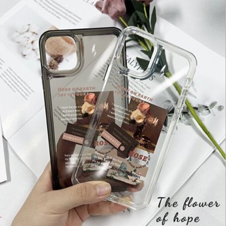 เคสโทรศัพท์มือถือ ซิลิโคนนุ่ม TPU ใส ลายดอกไม้ สําหรับ IPhone 14 13 11 12 Pro Max 6 6S 7 8 14 Plus X XS Max XR SE2020