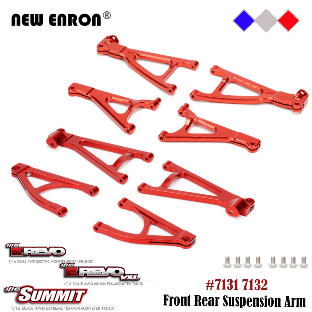 แขนระงับด้านบนด้านหน้าด้านหลังด้านล่าง 7131 7132 อลูมิเนียมโลหะผสมสำหรับ RC ชิ้นส่วนรถบรรทุกสั้น Tra