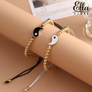 Ellastore123 สร้อยข้อมือโลหะผสม สไตล์จีน สําหรับเพื่อนสนิท