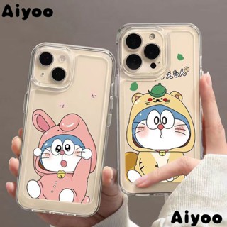 ✅ใหม่ เคสโทรศัพท์มือถือ กันกระแทก ลายการ์ตูนโดราเอมอน กระต่าย แนวสตรีท สําหรับ iPhone 14 13promax 12 11xr 7plus