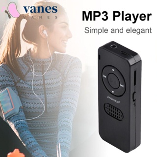 Vanes1 เครื่องเล่นเพลง Mp3 แบบพกพา พร้อมหูฟัง 3.5 มม. รองรับการ์ด TF