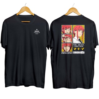 tshirt เสื้อยืด ลายอนิเมะ MAKIMA CHAINSAW - CHAINSAW MAN ของแท้ 100% หวี 30s ดีไซน์(S-5XL)