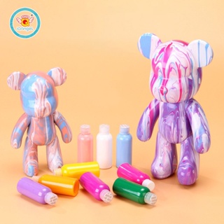 IQ Angel หมีของเหลว DIY ของขวัญวันเกิดตุ๊กตาหมีรุนแรงของไหล + ชุดระบายสีของขวัญ