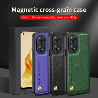 For oppo Realme GT Neo5 GT3 reno8t 4G 10 pro plus Shockproof Cover Luxury Leather Cross pattern Casing Magnetic shell