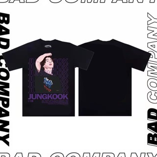 Badass girl  BTS Jungkook Kpop ARMY  | เสื้อยืดแขนสั้นพิมพ์ลาย BTS Jungkook cotton ความนิยม เสื้อคู่ชายหญิง Butter album