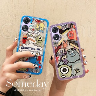 ใหม่ พร้อมส่ง เคสโทรศัพท์มือถือ ซิลิโคนนุ่ม ใส ลายเอเลี่ยน มอนสเตอร์ สุดเท่ สําหรับ OPPO A58 4G 2023 A584G