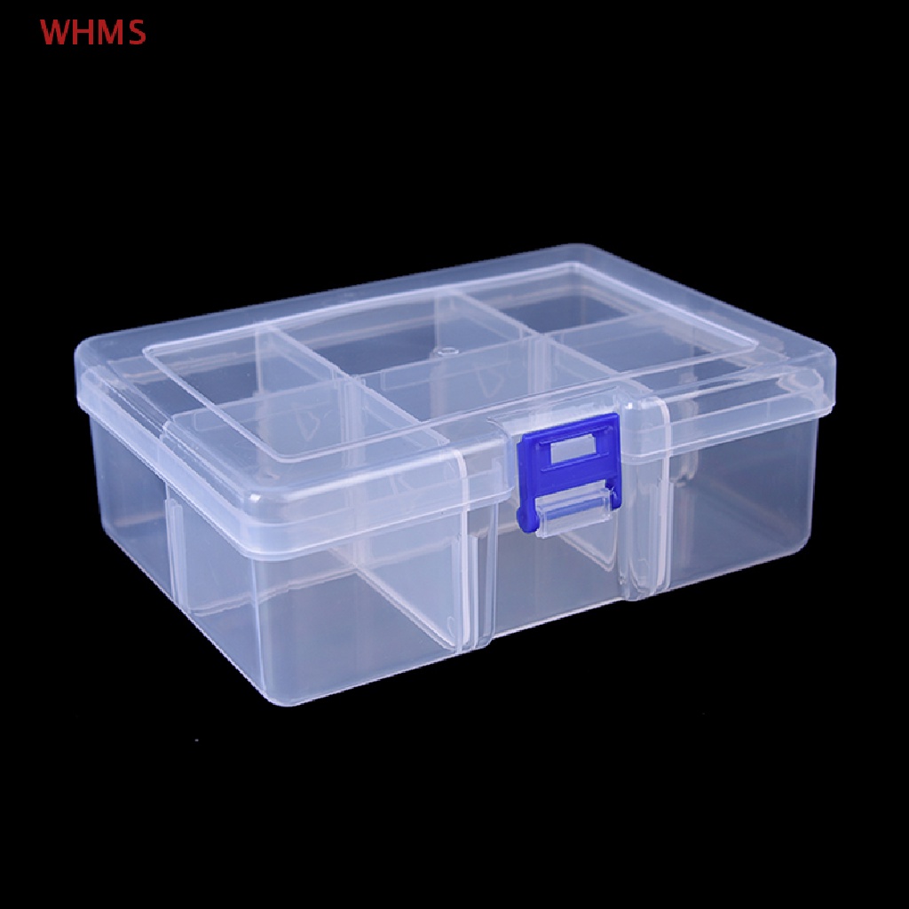 (WHMS) กล่องเก็บเหยื่อตกปลา 6 ช่อง ขนาดใหญ่ 1 ชิ้น