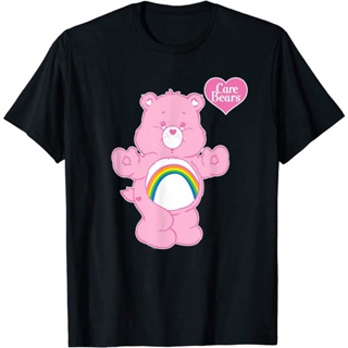 ขายเสื้อยืดครอปBear ฤดูร้อนMens bear Care Bears Cheer Bear T-Shirt เสื้อยืดแฟชั่นคอกลม สบายๆ （S-5XL）