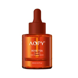 Aopy Rose Black Tea Squalane เอสเซนส์ต่อต้านริ้วรอย 30 มล. ยกกระชับรูขุมขน กลิ่นหอมชาดําอ่อน เพิ่มความยืดหยุ่นของผิว ลดริ้วรอย อย่างมีประสิทธิภาพ และให้ความชุ่มชื้น 24 ชั่วโมง เผยผิวกระจ่างใส ชุ่มชื้นอย่างอ่อนโยน ปรับปรุงผิวอย่างล้ําลึกสร้างผิวนุ่ม กระจ่า