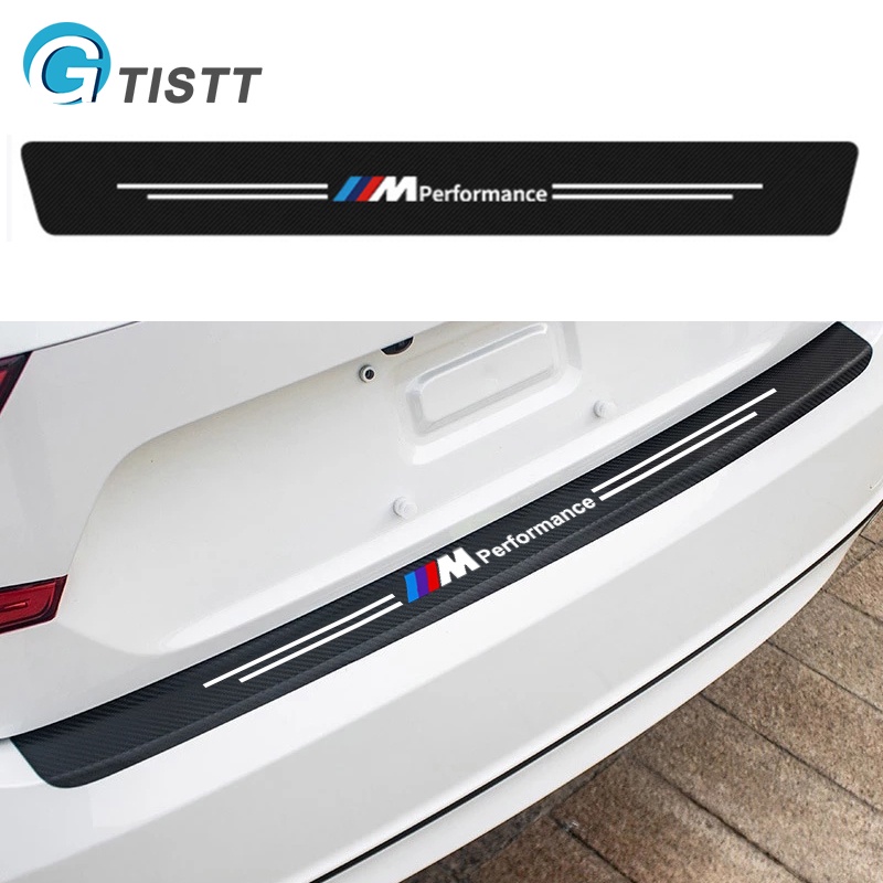 GTISTT สำหรับ BMW M 1ชิ้น คาร์บอนไฟเบอร์ สติกเกอร์ท้ายรถ Carbon Fiber กันรอยท้ายรถ กันรอยกันชนหลัง ส